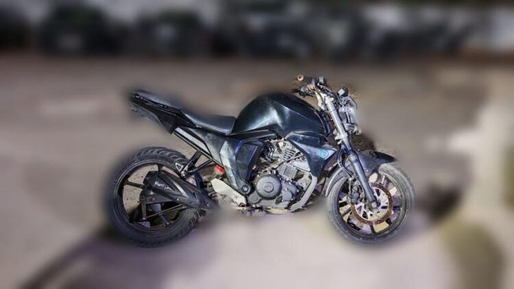 Motociclista temerario circulaba con moto robada