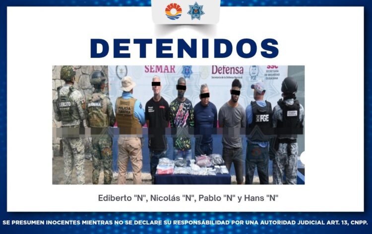 Detienen a cuatro presuntos narcomenudistas cubanos en la zona hotelera