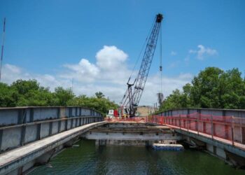 Avanza 37% reconstrucción del Puente Subteniente López