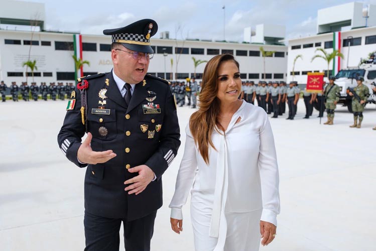Mara Lezama y Guardia Nacional inauguran coordinación en Cancún para reforzar seguridad del Tren Maya y destinos turísticos