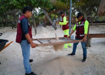 Cancún intensifica limpieza de playas y supera las 37 mil toneladas de sargazo retiradas
