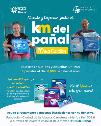 Fundación Ciudad de la Alegría abre inscripciones y lanza la campaña "Kilómetro del Pañal"