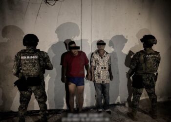 Marina brinda apoyo en captura de dos presuntos agresores en Holbox