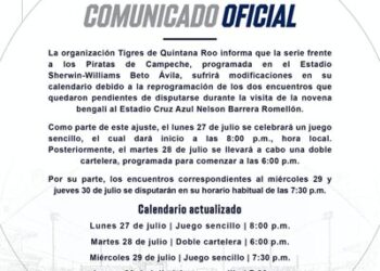 Cambia la serie Tigres-Piratas: reprograman juegos pendientes y modifican fechas