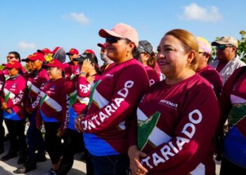 Retiran 15 toneladas de sargazo en Chen Río para mantener limpias las playas de Cozumel