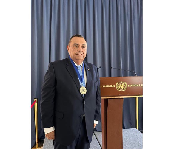 Reconocen en la ONU trayectoria de Héctor Navarrete por 15 años de liderazgo internacional