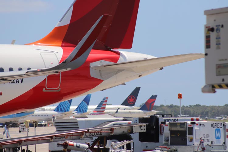 Caen 4.5% las entradas aéreas de turistas internacionales a México