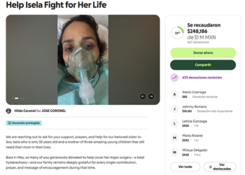 Isela enfrenta un sarcoma con metástasis y busca una segunda oportunidad de vida