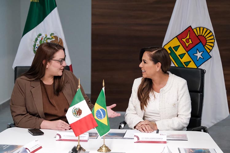 Mara Lezama busca recuperar el turismo brasileño y abrir nuevas rutas aéreas hacia Cancún