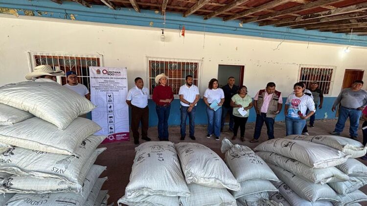 Entregan más de 20 toneladas de insumos alimenticios para el campo