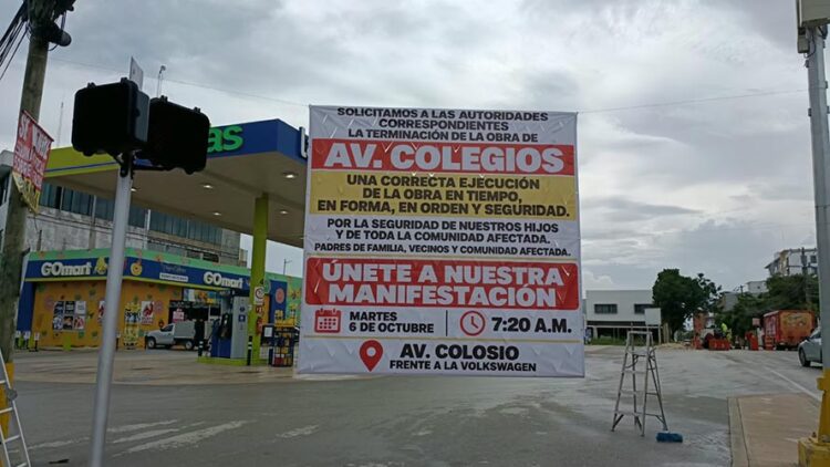 Obras en avenida Colegios generan reclamos vecinales; protestarán este martes