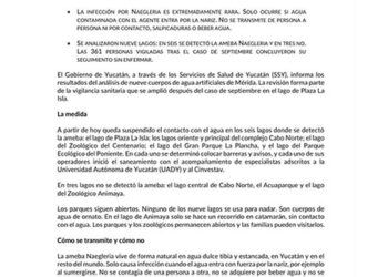 Suspenden contacto con el agua en seis lagos artificiales de Mérida por presencia de ameba
