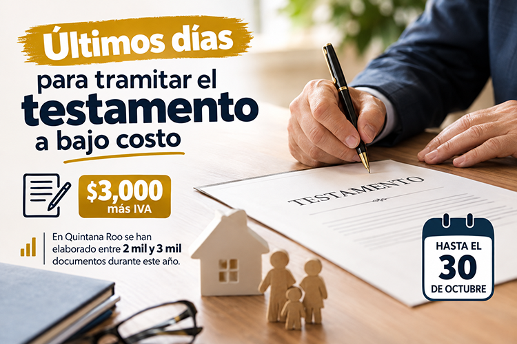 Últimos días para tramitar el testamento a bajo costo