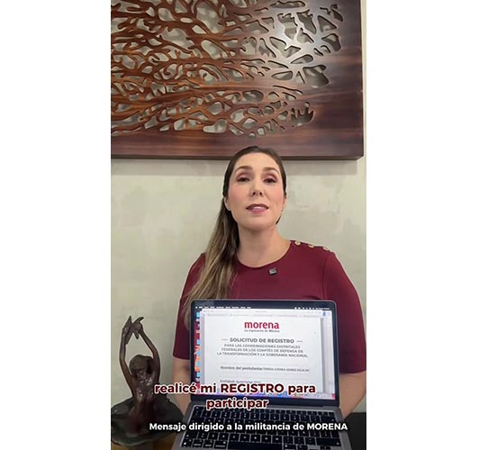 Atenea Gómez se apunta para coordinar el Distrito 3 federal de Morena