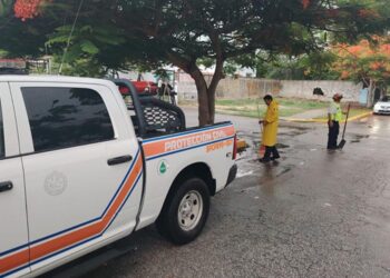Lluvias activan Operativo Tormenta en Playa del Carmen; despliegan brigadas