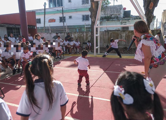Domo escolar beneficia a 730 estudiantes