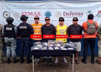 Capturan a cuarteto señalado de cometer una ola de robos