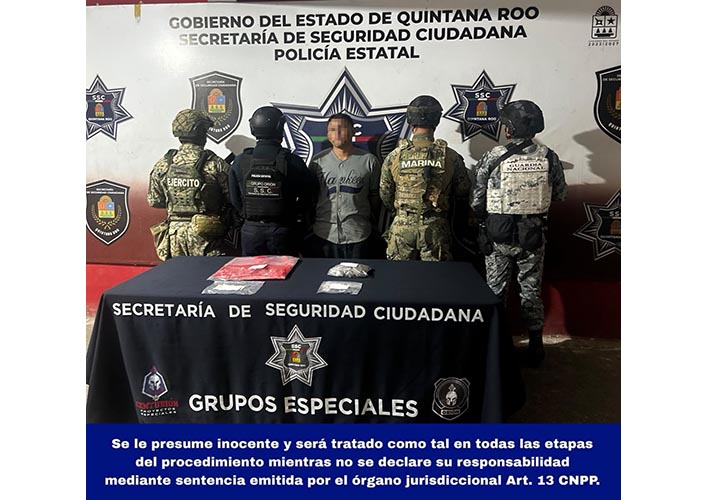 Detienen a presunto narcomenudista