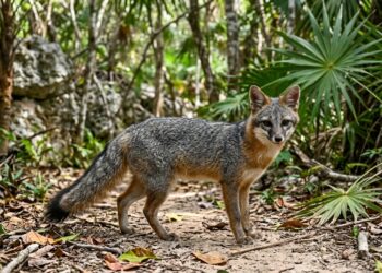Salud busca a personas que tuvieron contacto con una zorra gris en Cancún